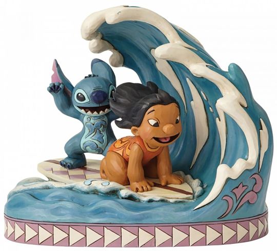 Figura Lilo & Stitch Surfeando 15º Aniversario Jim Shore Disney Traditions