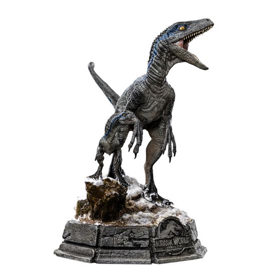 Figura Estatua Blue Y Beta Jurassic World Dominion Deluxe Art Scale