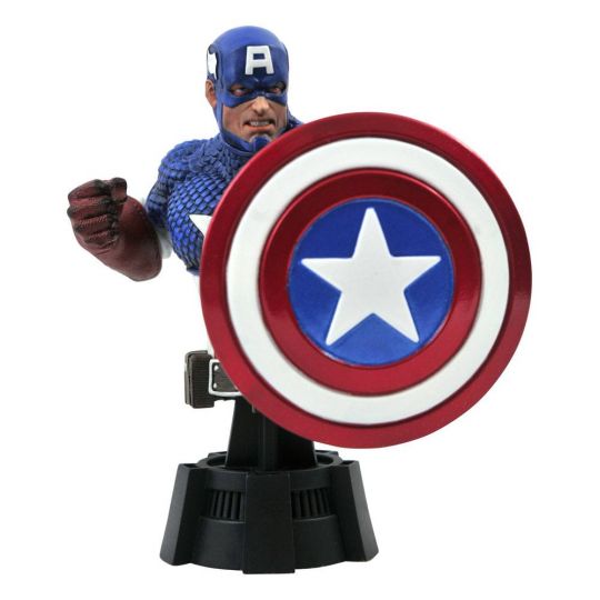 Figura Busto Capitan America Marvel Comics