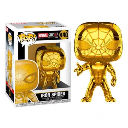 Figura Spider-Man Cromado Oro