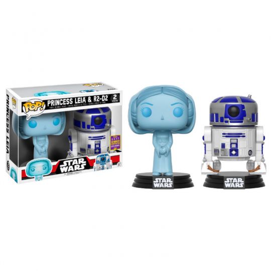 Figura Leia Holográfica Y R2-D2 Sdcc 2017