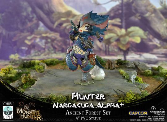 Figura Monster Hunter Estatua Pvc Nargacuga Alpha+ 10 Cm