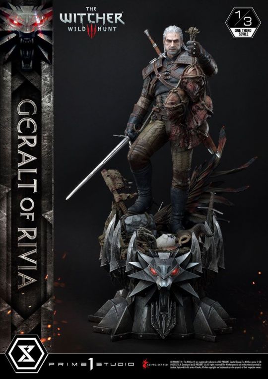 Figura Estatua Geralt De Rivia Witcher 3 Wild Hunt Museum Masterline