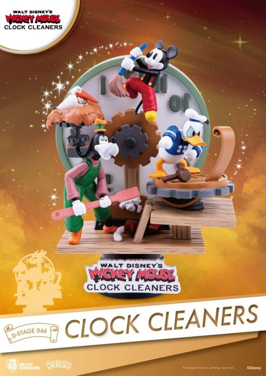 Figura Mickey Mouse Clock Cleaners Disney D-Stage