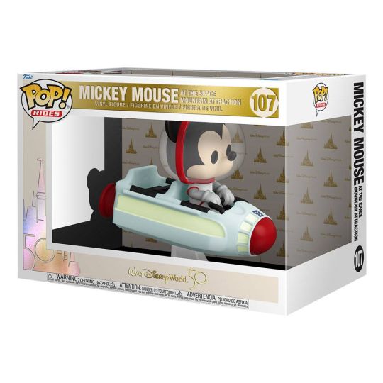 Figura Mickey Mouse Space Mountain 50 Aniversario Disney World Pop Rides 107